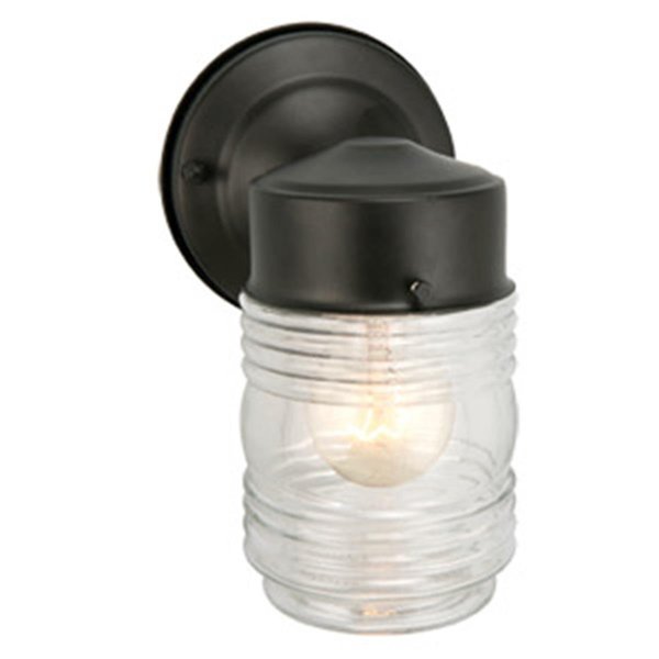 Cling Jelly Jar Outdoor Downlight; 4.5 x 7.5 in. Black Finish CL272288